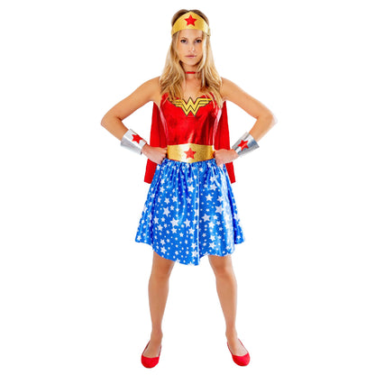 Rubie's 1000701S Wonderwoman Erwachsenenkostüm für Damen, mehrfarbig, 38-40