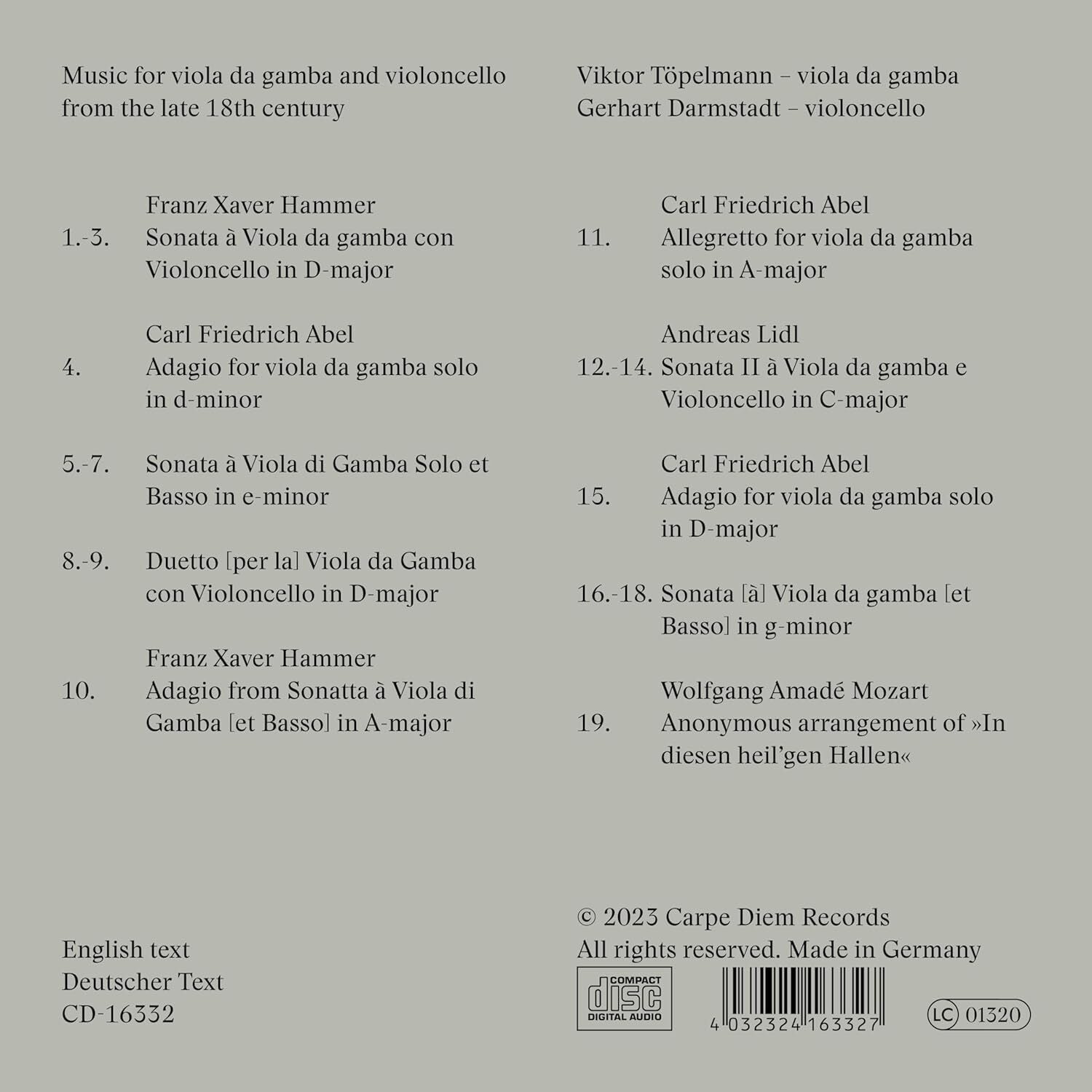 Viktor Töpelmann/Gerhart Darmstadt: Exquisite Delight