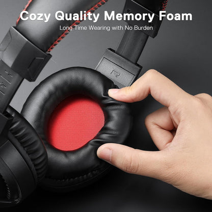 Redragon H211 Cronus Black Wired Gaming Headset, Stereo Surround Sound, Noise-Canceling Microphone, Dynamic RGB Backlight, 40 mm Drivers, Over-Ear Headphones Works for PC/PS5/XBOX/NS