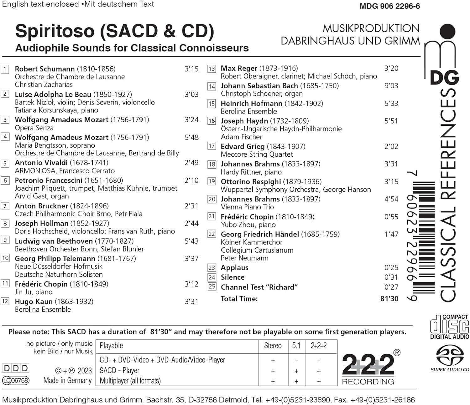 Spiritoso: Audiophile Sounds for Classical Connoisseurs