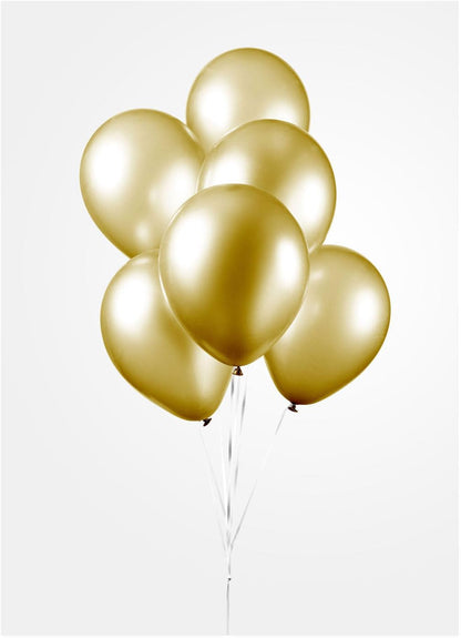 Globos Ballonnen Metallic Goud 30cm, 10st.