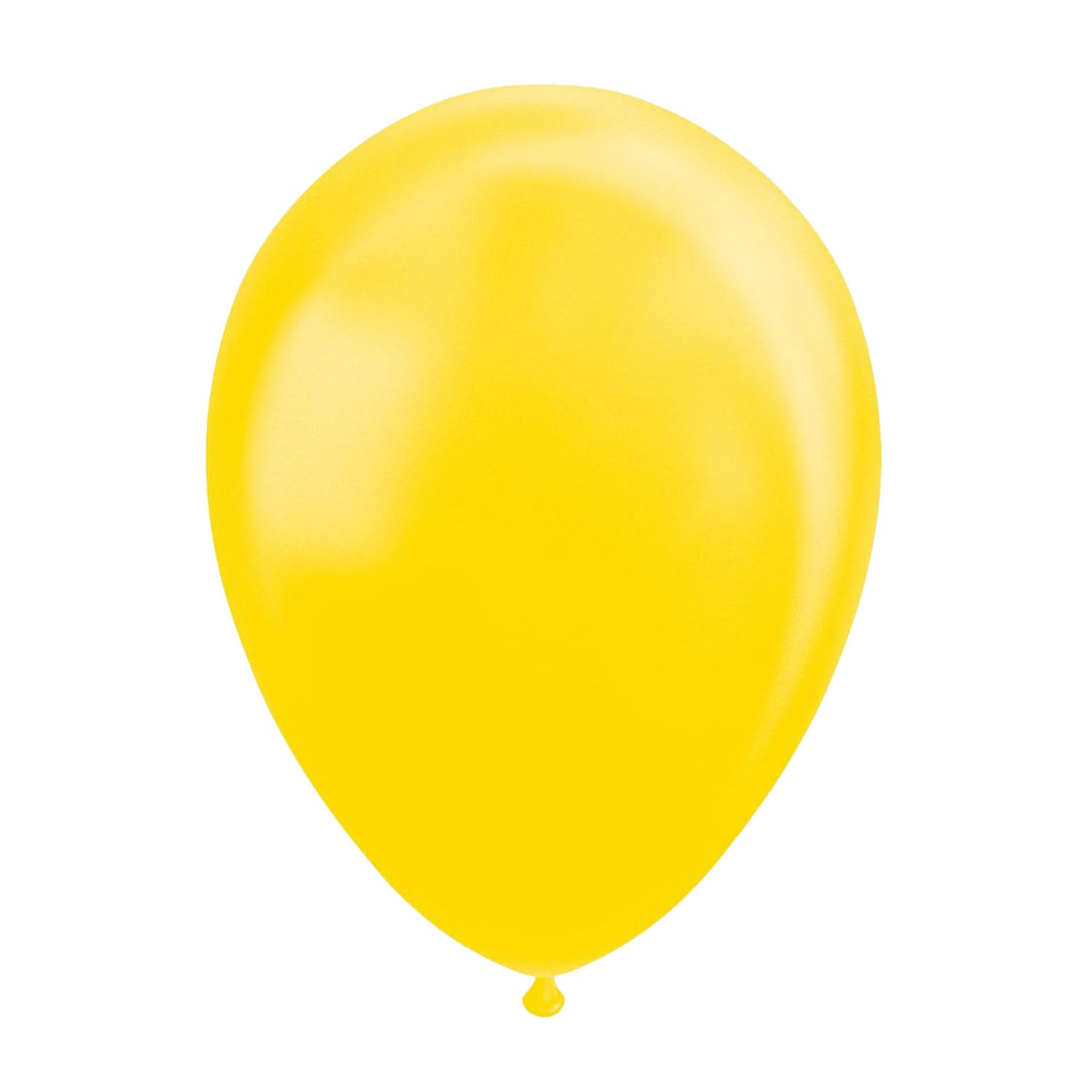 Globos Ballonnen metallic 30 cm latex geel 10 stuks