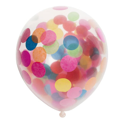 Globos Balloons – Confetti – Bont – 30 cm – Pack of 6