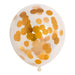 Globos Ballonnen - Confetti - Metallic Goud - 30cm - 6st.
