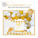 Globos Balloon Garland Craft Set in Gold, 71-Piece Balloon Garland Decoration 50th Birthday Golden Balloon Decoration for 50th Birthday