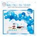 Globos Craft Set for Balloon Garland in Blue 71 Pieces Balloon Garland DIY Balloon Decoration for Birthday Carnival and Wedding Do It Yourself Craft Idea