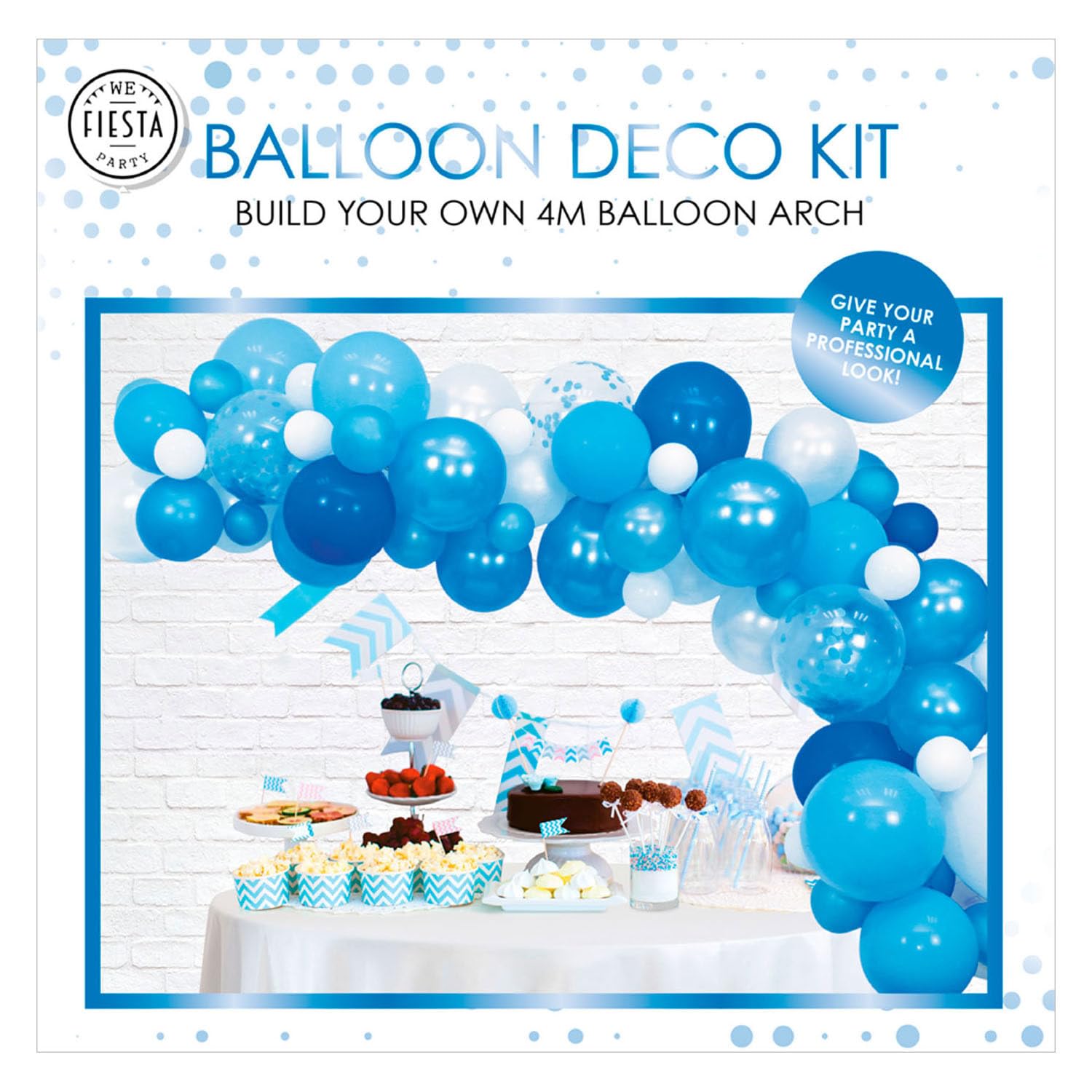 Globos Craft Set for Balloon Garland in Blue 71 Pieces Balloon Garland DIY Balloon Decoration for Birthday Carnival and Wedding Do It Yourself Craft Idea