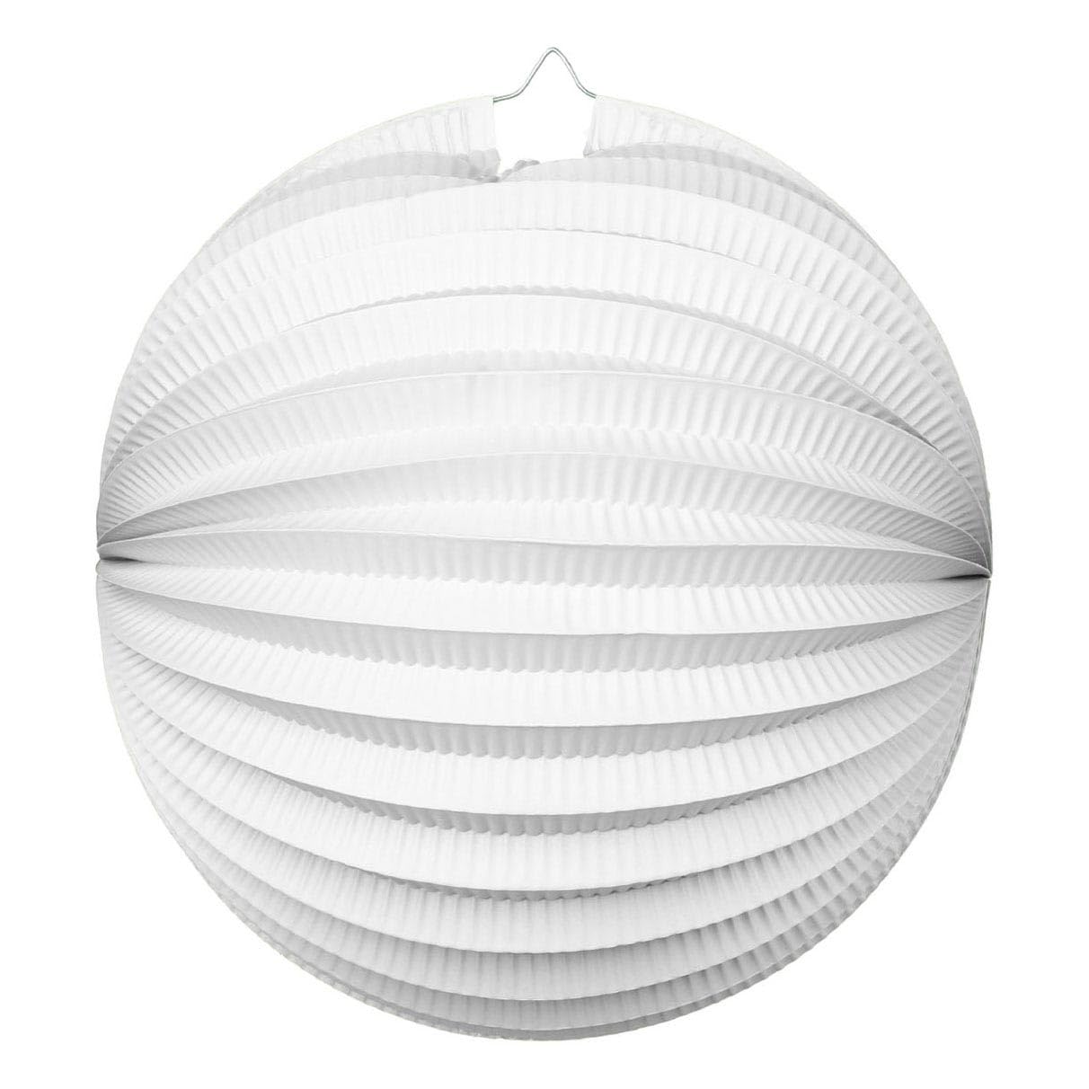 Globos - Papieren Lantaarn Rond Wit 25cm
