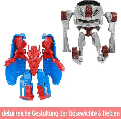 BEMIRO Roboforces Verwandlungsroboter und Rennauto - 2in1