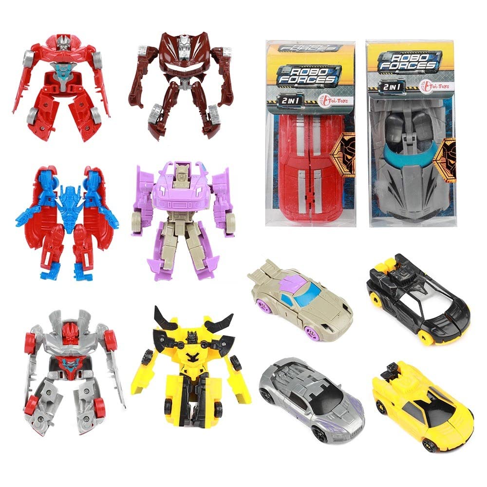 BEMIRO Roboforces Verwandlungsroboter und Rennauto - 2in1