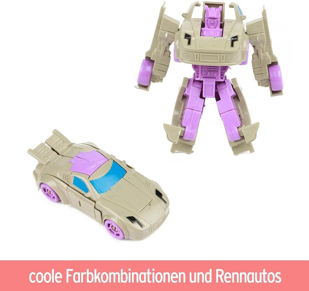 BEMIRO Roboforces Verwandlungsroboter und Rennauto - 2in1