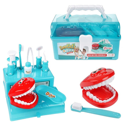 BEMIRO Dentist Toy for Children Case Set - 10 Pieces with Comfortable Case