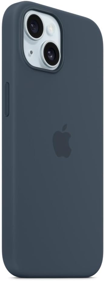 Apple - Back Cover For Mobile Phone - Magsafe Compatibility - Silicone - Storm Blue - For Iphone 15