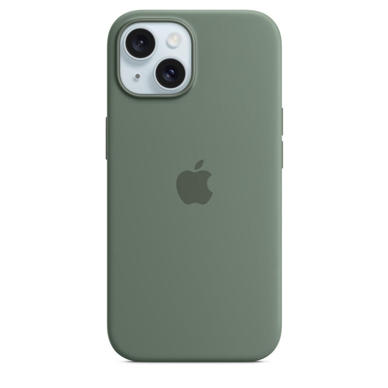 Apple - Back Cover For Mobile Phone - Magsafe Compatibility - Silicone - Cypress - For Iphone 15