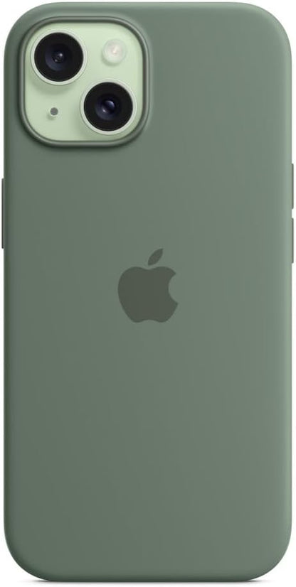 Apple - Back Cover For Mobile Phone - Magsafe Compatibility - Silicone - Cypress - For Iphone 15