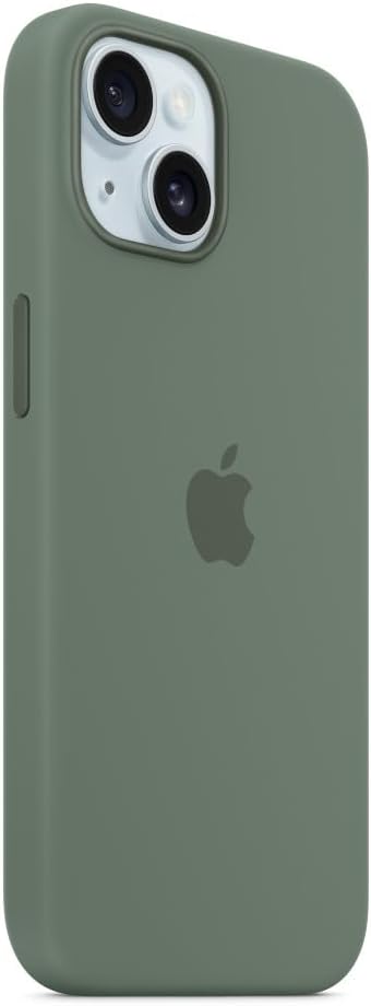 Apple - Back Cover For Mobile Phone - Magsafe Compatibility - Silicone - Cypress - For Iphone 15