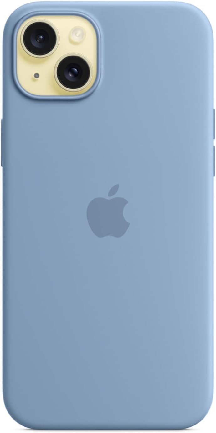 Apple - Back Cover For Mobile Phone - Magsafe Compatibility - Silicone - Winter Blue - For Iphone 15 Plus
