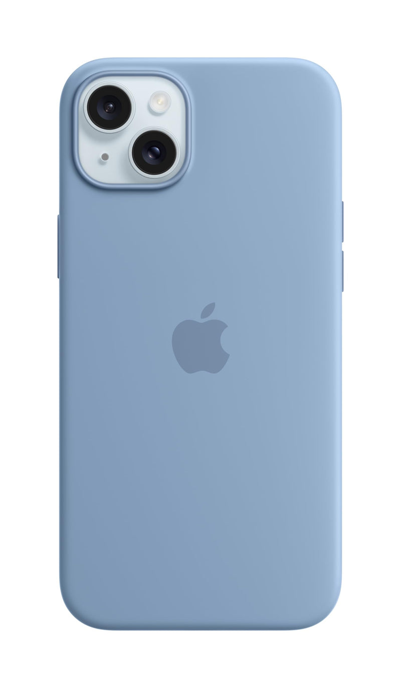 Apple - Back Cover For Mobile Phone - Magsafe Compatibility - Silicone - Winter Blue - For Iphone 15 Plus