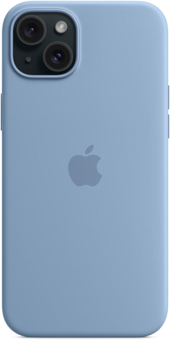 Apple - Back Cover For Mobile Phone - Magsafe Compatibility - Silicone - Winter Blue - For Iphone 15 Plus