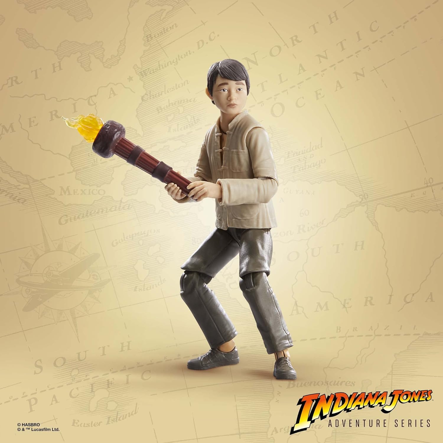 Hasbro Indiana Jones and the Temple of Doom Adventure Series Short Round, 6” Indiana Jones Action Figures