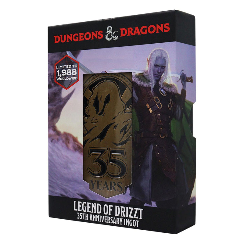 Fanattik Dungeons & Dragons Lingot 35th Anniversary Legend of Drizzt Limited Edition