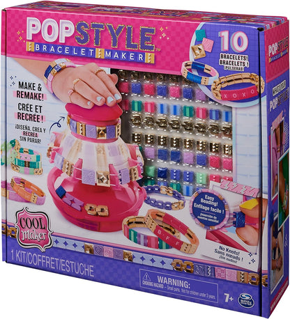 Cool MAKER PopStyle Bracelet Maker, 170 Stylish Beads, 10 Bracelets, Storage, Friendship Bracelet-Making Kit, DIY Arts and Crafts Kids’ Toys for Girls