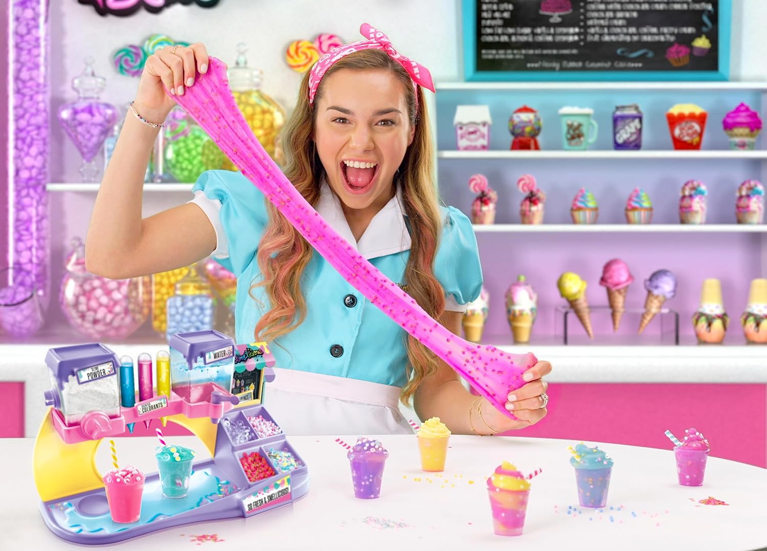 So Slime DIY Slimelicious Slime Station, Make 16 Scented Slimes, Decorations And Shakers Included, So Fresh And Smelicious, Mix Your Own Slime
