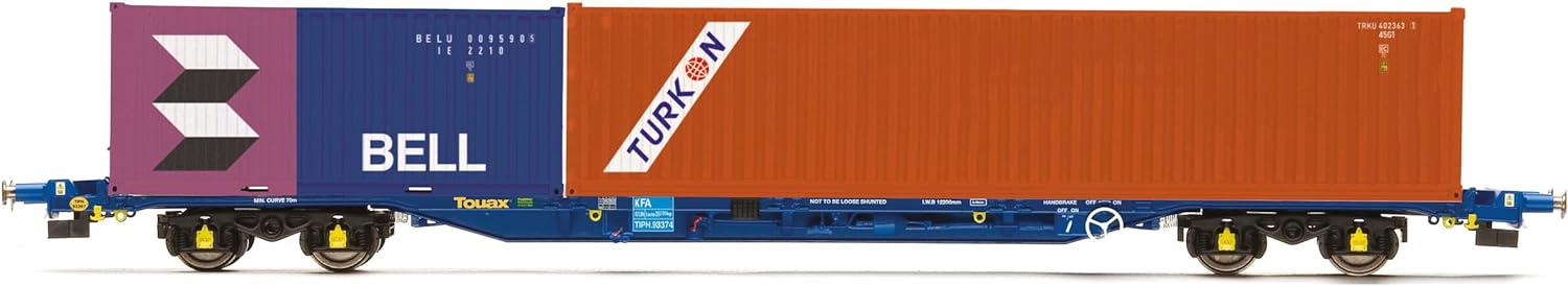 hornby hobbies limited Hornby Hobbies LTD R60224 Touax, KFA 2 Containers-Era 11 Rollwagen Modelleisenbahnwagen