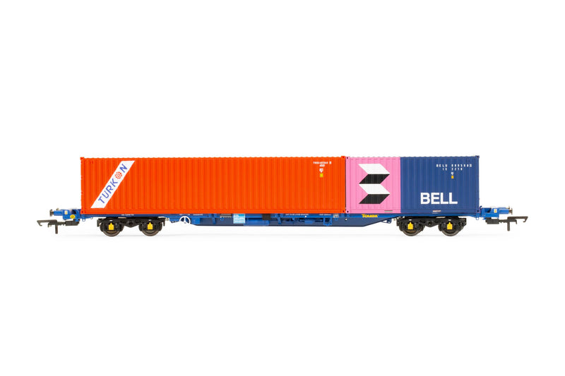 hornby hobbies limited Hornby Hobbies LTD R60224 Touax, KFA 2 Containers-Era 11 Rollwagen Modelleisenbahnwagen