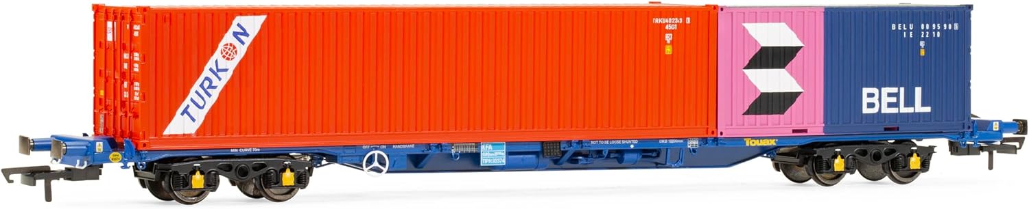 hornby hobbies limited Hornby Hobbies LTD R60224 Touax, KFA 2 Containers-Era 11 Rollwagen Modelleisenbahnwagen