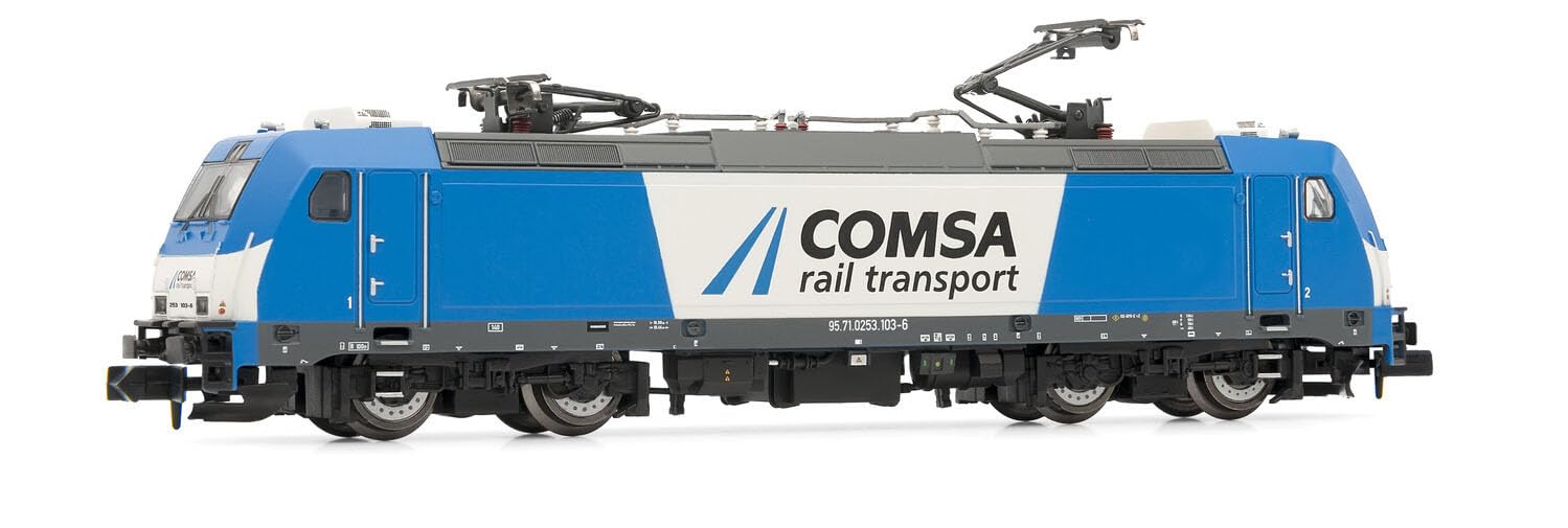 COMSA Elektrolokomotive 253, blau-weiß lackiert, Epoche VI, mit DCC-Decoder