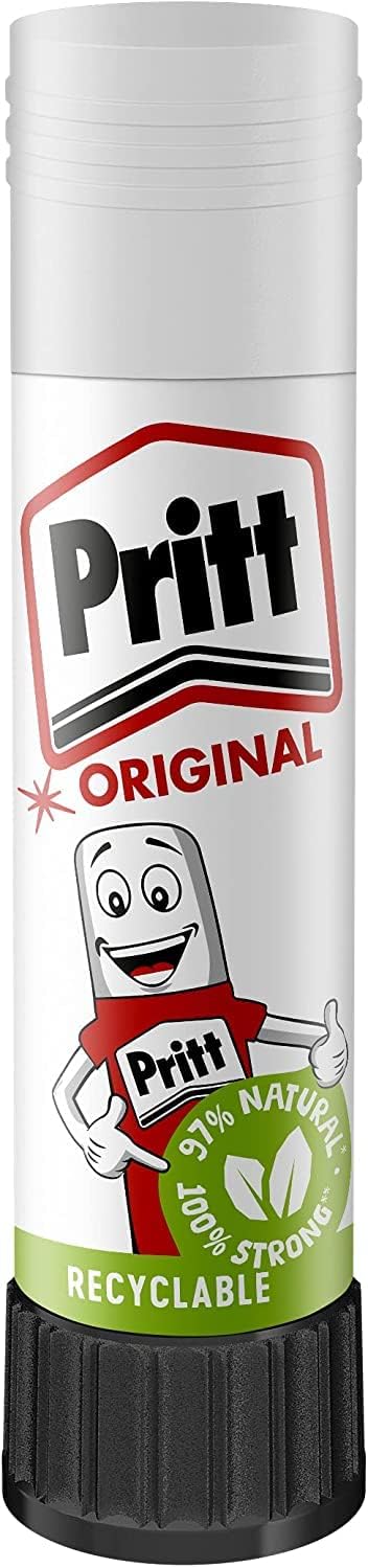 Pritt Glue Stick, Safe & Child-Friendly Craft Glue for Arts & Crafts Activities, Strong-Hold adhesive for School & Office Supplies, 5x11g Pritt Stick