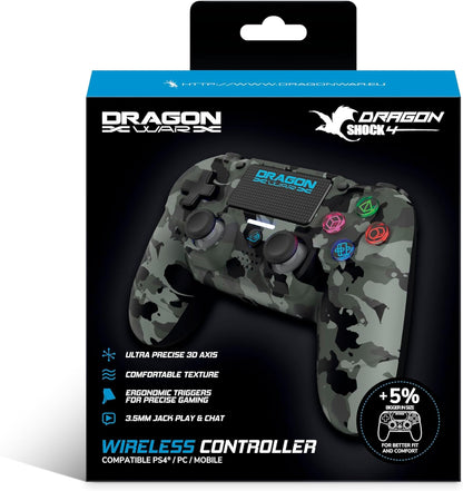 DRAGON CONTROLLER MIZAR WIRELESS GREY CAMO PS4