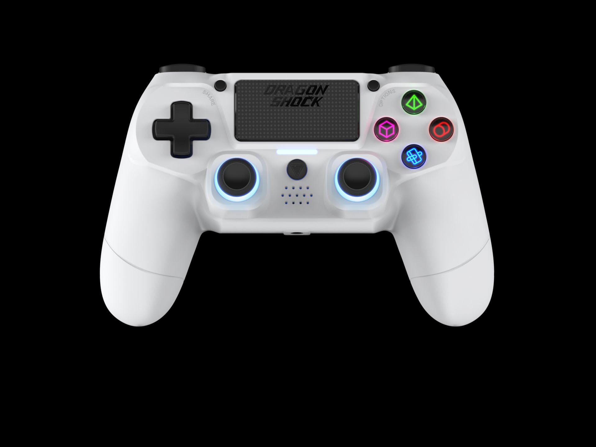 DragonShock Mizar White Bluetooth Gamepad Analogue/Digital PlayStation 4
