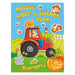 Glitter-, kleur- en stickerboek boerderij