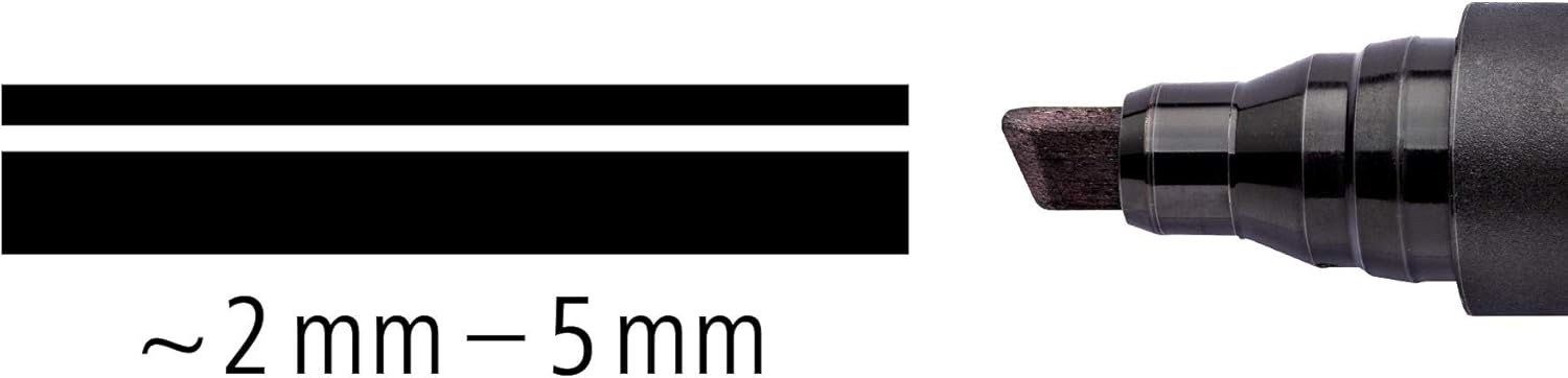 STAEDTLER Lumocolor Permanent Marker 350-1 Chisel Tip- Yellow (Pack of 10