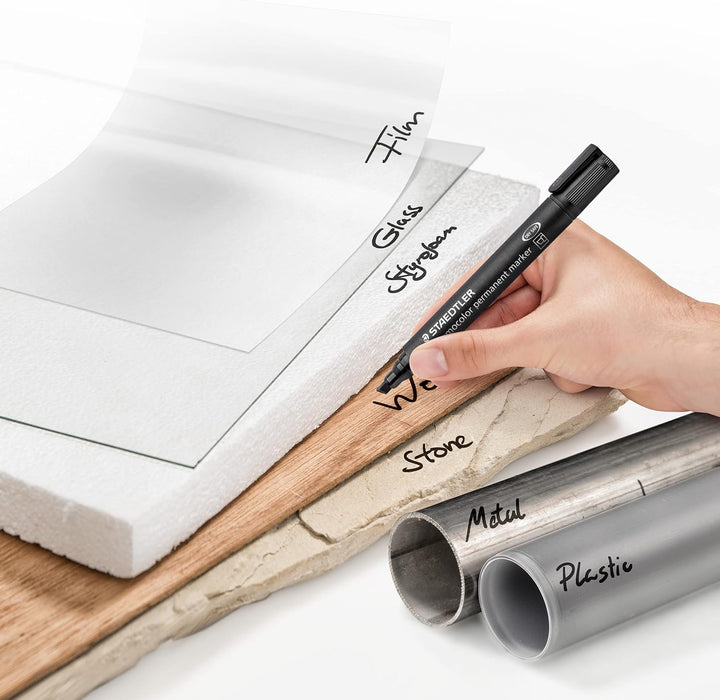 STAEDTLER Lumocolor Permanent Marker 350-1 Chisel Tip- Yellow (Pack of 10