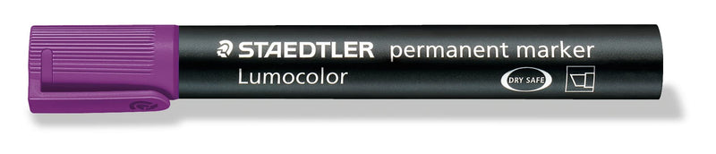 Staedtler Lumocolor Permanent Marker 350-6 Chisel Tip - Violet (Pack of 10