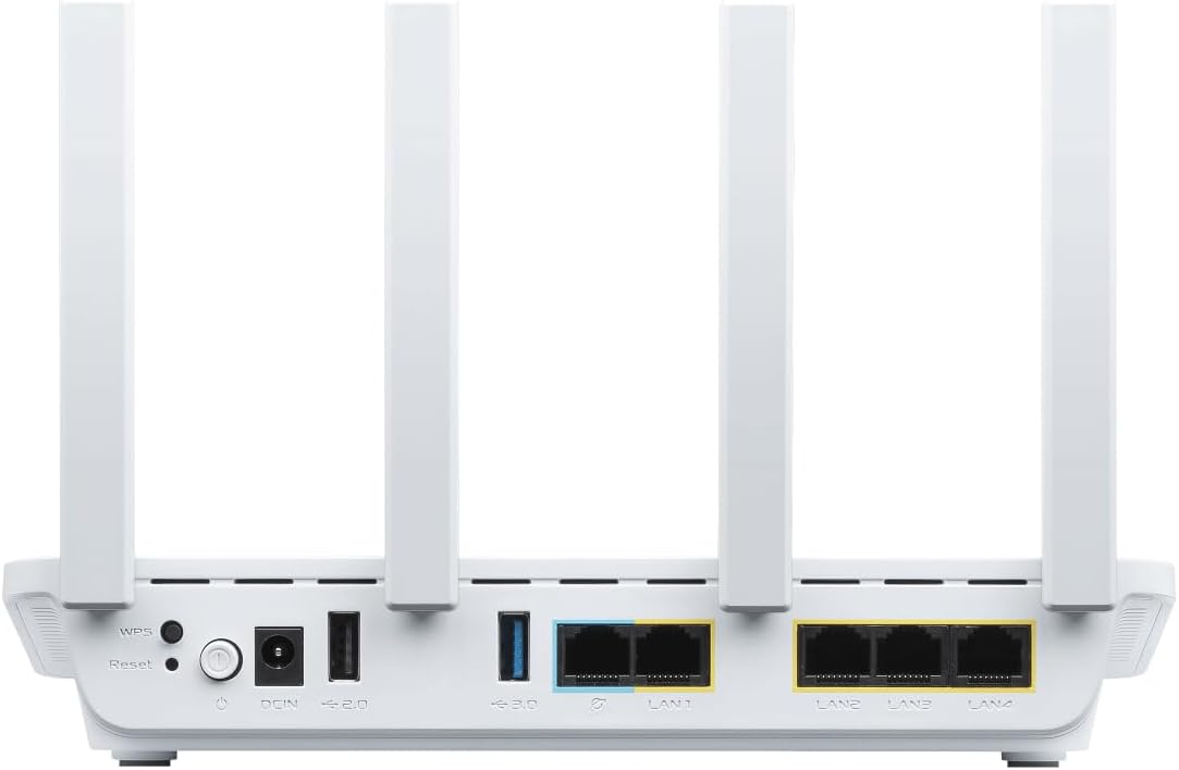ASUS ExpertWiFi EBR63 (AX3000), All-in-One Access Point with Router, Switch and Security Gateway, Supports up to 5 SSIDs and VLAN, Customized Guest Portal, Commercial-grade Network Security