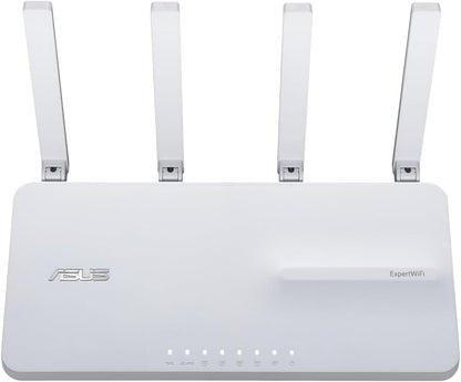 ASUS ExpertWiFi EBR63 (AX3000), All-in-One Access Point with Router, Switch and Security Gateway, Supports up to 5 SSIDs and VLAN, Customized Guest Portal, Commercial-grade Network Security