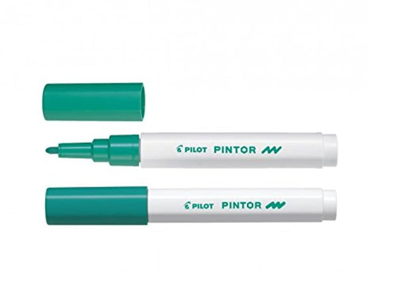 Pilot Pintor Fine Line Bullet Paint Marker 2.9mm Tip- Green (Pack of 6