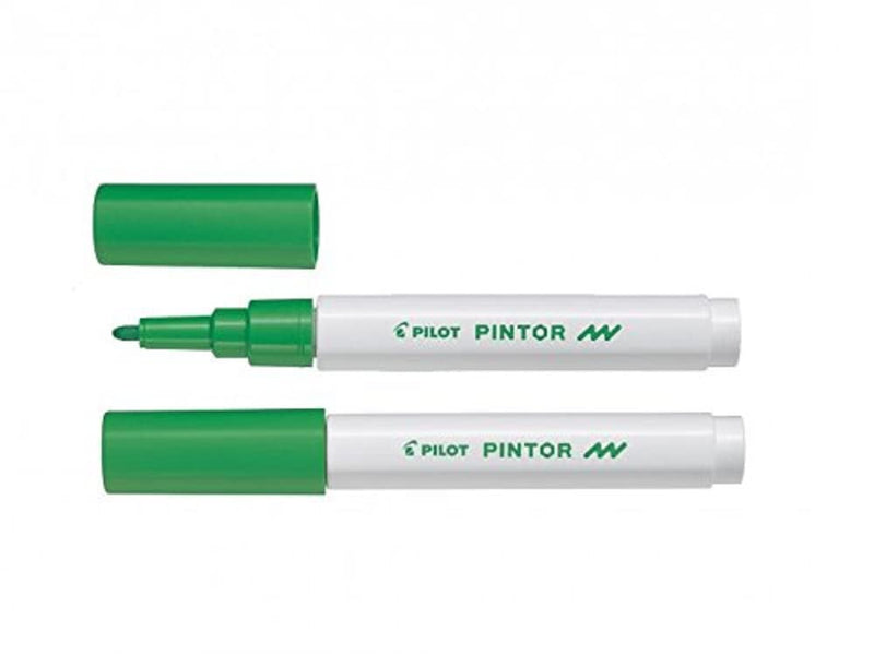 Pilot Pintor Fine Line Bullet Paint Marker 2.9mm Tip- Light Green (Pack of 6