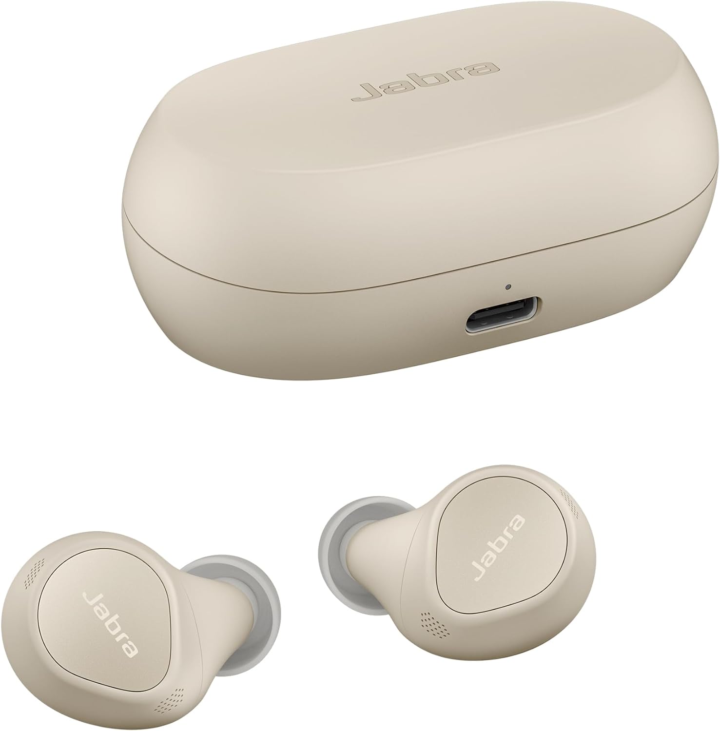 Jabra Elite 7 Pro Bluetooth Headphones with Adjustable Active Noise Cancellation, Multi-Sensor Voice Technology for Crystal Clear Calls, True Wireless, Beige