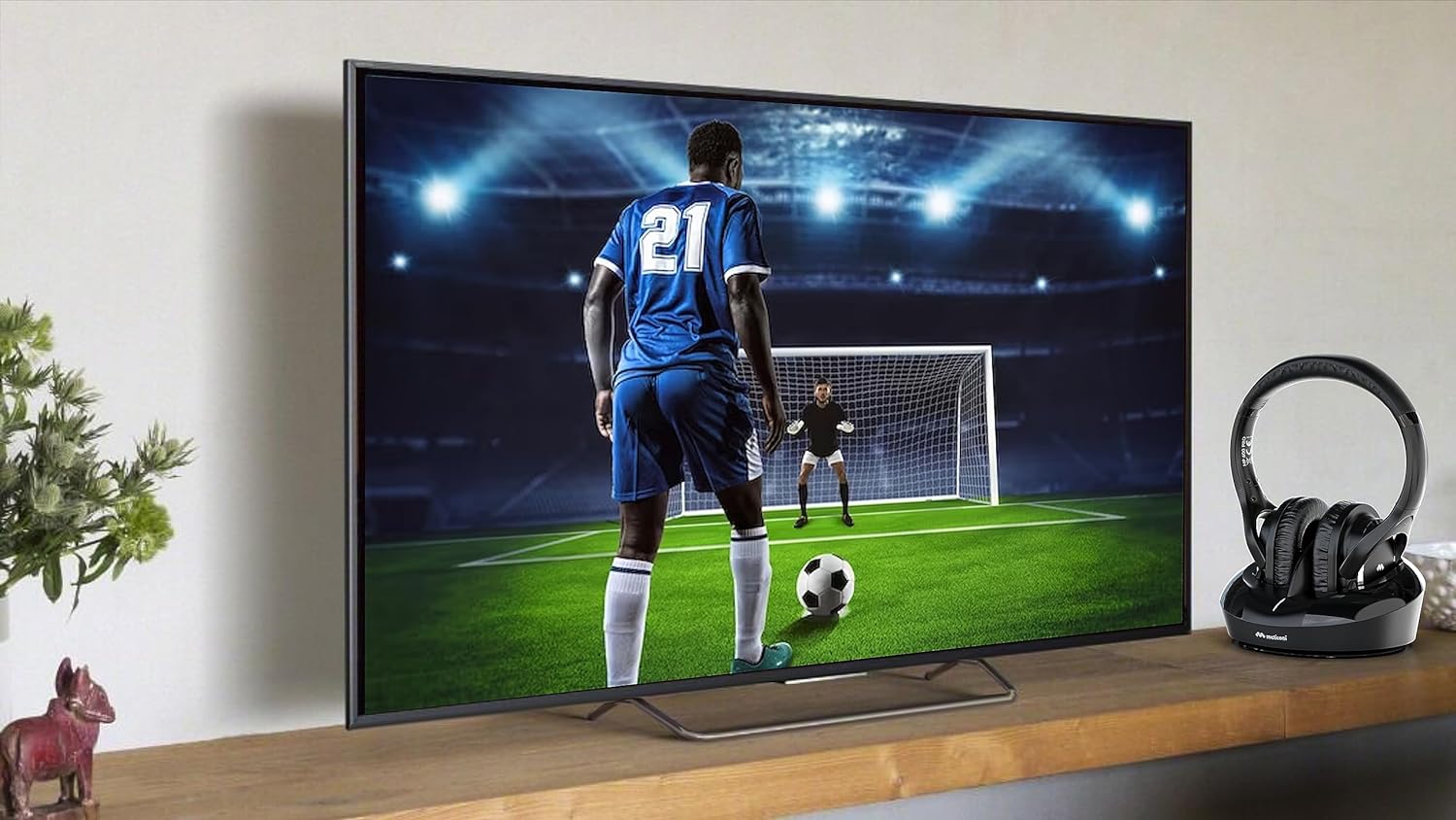 MELICONI 497313 Casque TV HP 600 PRO sans fil - Noir