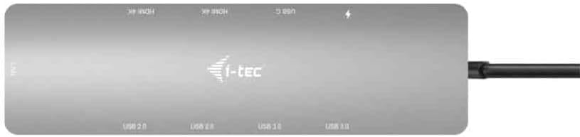 USB-C METAL NANO 2X HDMI DOCKING STATION + PD 100W