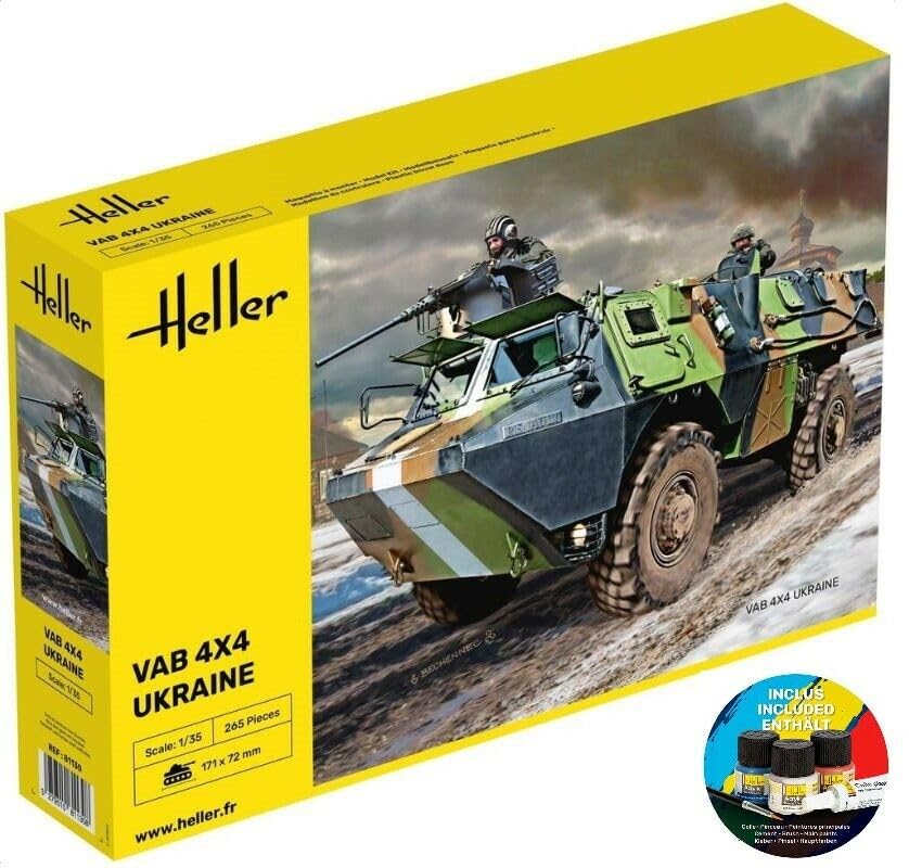 Heller - 1/35 STARTER KIT VAB 4X4 UKRAINE (6/23) *
