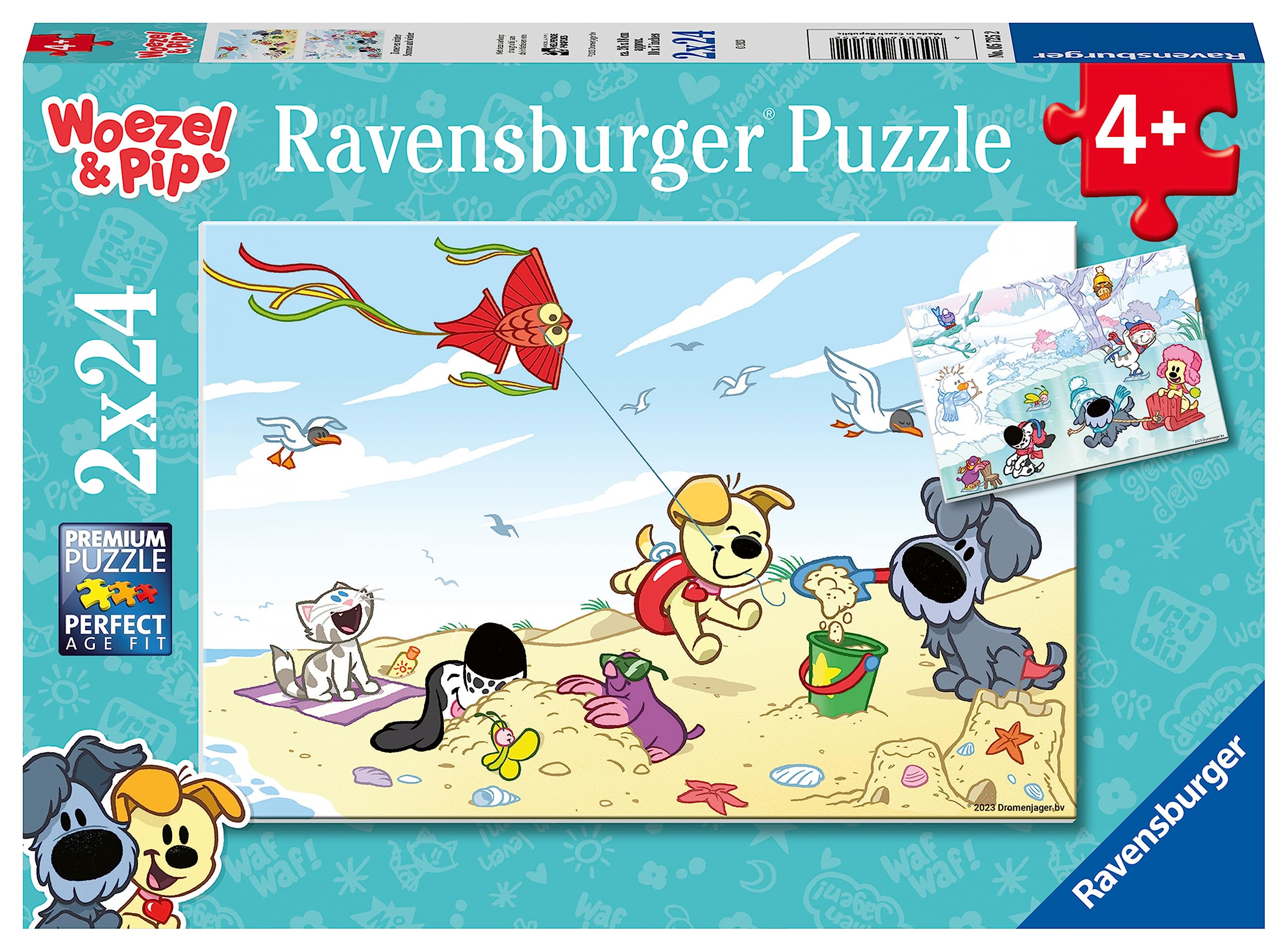 Ravensburger Woezel & Pip Zomer en winter - Puzzel