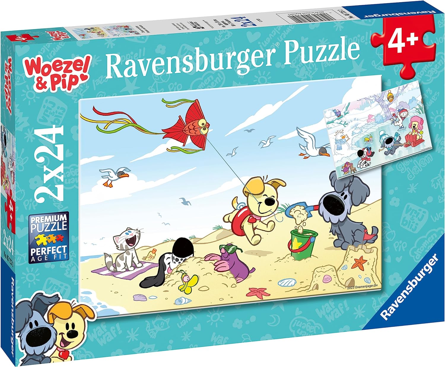 Ravensburger Woezel & Pip Zomer en winter - Puzzel