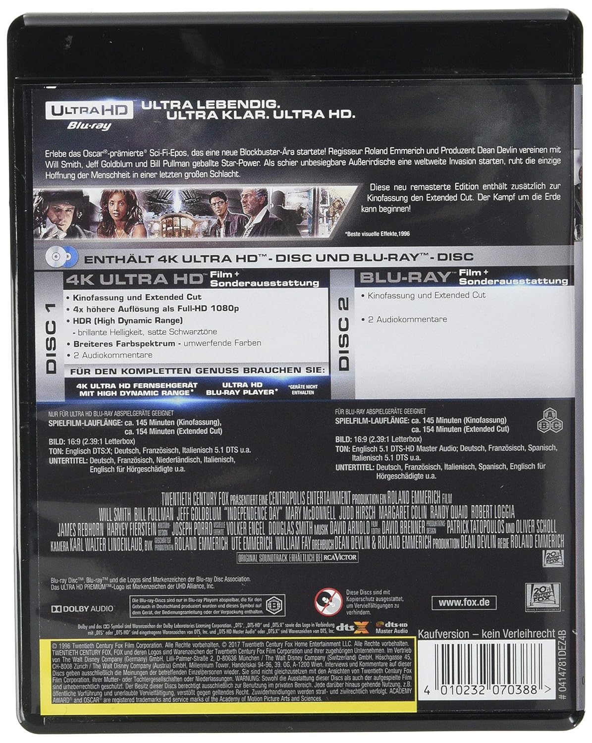 Independence Day (4K Ultra-HD) (+ Blu-ray