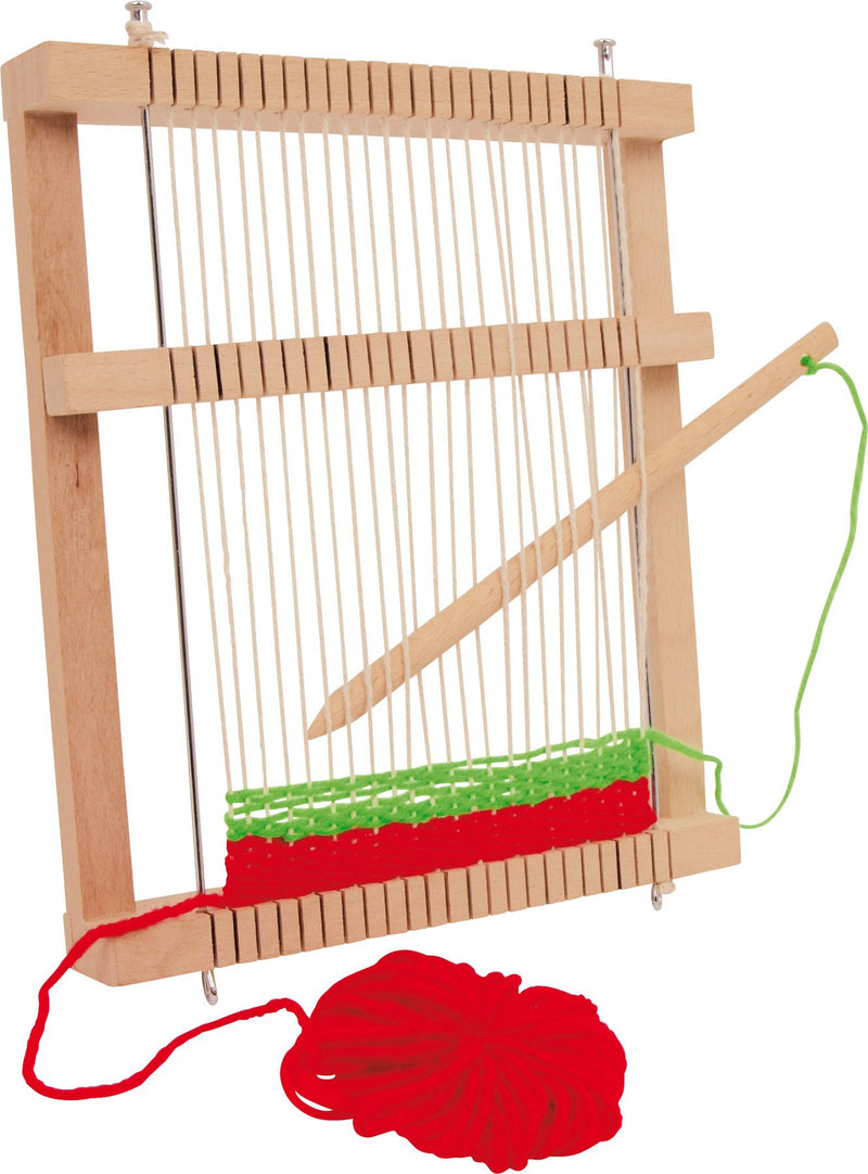 small foot 6889 "Compact" wooden weaving frame, incl. reversible comb and wool, from 6 years old